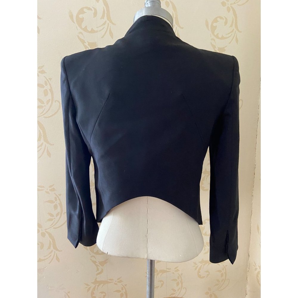 Helmut Lang Beautiful Black Asymmetric Jacket Ladies Size 6